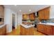 Beautiful kitchen featuring stone backsplash and stainless steel appliances at 10950 Elk Horn Run, Littleton, CO 80125