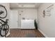 Storage room with built in shelving and yoga mat at 1488 Madison St # 505, Denver, CO 80206