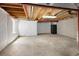 Unfinished basement showing the exposed ceiling with exposed beams at 805 Summer Hawk Dr # 100, Longmont, CO 80504