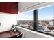 Home office with a stunning city view at 100 Park W Ave # 2008, Denver, CO 80205