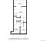 Basement floor plan featuring a laundry room, bathroom, large room, and a patio for extra living space at 1209 S Flower Cir # C, Lakewood, CO 80232