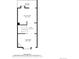 Floor plan showcasing a spacious layout with a balcony, eat-in kitchen, living room, and hall at 1209 S Flower Cir # C, Lakewood, CO 80232