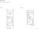 Detailed floor plan showing 2 bedrooms, 2 bathrooms, and a 2-car garage at 8939 San Antonio St, Littleton, CO 80125