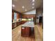Spacious kitchen with stainless steel appliances and large center island at 2981 Rock Cir, Elizabeth, CO 80107