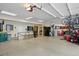 Large garage with storage cabinets, a sauna, and work space at 315 Prospect Dr, Castle Rock, CO 80108