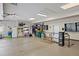 Spacious garage area with epoxy floors and organized storage solutions at 315 Prospect Dr, Castle Rock, CO 80108