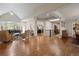 Spacious living room with vaulted ceilings, hardwood floors, and open floor plan for entertaining at 315 Prospect Dr, Castle Rock, CO 80108