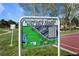Sign displaying a disc golf course layout; a fun, recreational amenity for the community at 10519 Winterflower Way, Parker, CO 80134
