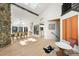 Bright dining area with skylights, modern chandelier, and large windows with views, perfect for Gathering meals at 4398 Cameyo Rd, Indian Hills, CO 80454
