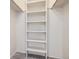 A closet with built-in shelving provides plenty of storage space and organization at 5511 S Lowell Blvd, Littleton, CO 80123