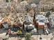 Aerial view of the home and neighborhood, showcasing the tree-lined streets at 1345 N Franklin St, Denver, CO 80218