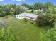 Expansive lawn surrounds this ranch-style home, creating a private and serene setting in an aerial view at 7313 S Boulder Rd, Boulder, CO 80303