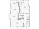 First floor plan featuring a bedroom, living room, kitchen, dining room, bathroom, and entry foyer at 925 N Emerson St, Denver, CO 80218