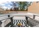 Enjoy outdoor living on the rooftop deck with comfortable seating and beautiful architectural detail at 2838 Forest St, Denver, CO 80207