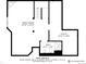 Floor plan of bottom level showing layout of Gathering room, utility, and bath at 2062 S Xenia Way, Denver, CO 80231