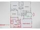 Second level floor plan showcasing the bedrooms, bathrooms, and closet spaces at 8641 Coors St, Arvada, CO 80005