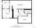 Floorplan of the basement showing laundry room, recreation room, bathroom, utility and bedroom at 1570 S Chase St, Lakewood, CO 80232