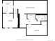Floorplan of the basement showing laundry room, recreation room, bathroom, utility and bedroom at 1570 S Chase St, Lakewood, CO 80232