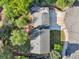 Bird's eye view of the house, highlighting the deck, backyard patio, and 2 car garage at 11112 Dahlia Way, Thornton, CO 80233