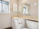 Bathroom featuring a single sink vanity and shower at 11112 Dahlia Way, Thornton, CO 80233