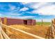 Practical barn with open access, providing ample shelter and space for livestock at 46303 E 106Th Ave, Bennett, CO 80102
