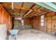 Functional barn interior with hay bales and tools, designed for efficient farm operations at 46303 E 106Th Ave, Bennett, CO 80102
