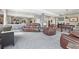 Basement area with a pool table, comfortable seating, and workout area at 13084 Deer Ridge Way, Larkspur, CO 80118