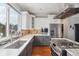 Gourmet kitchen features stainless steel appliances, gas cooktop, and views at 13084 Deer Ridge Way, Larkspur, CO 80118