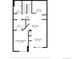 Floor plan showing bath, kitchen, dining area, living room and primary bedroom layouts at 2550 S Cutters Cir # 105, Castle Rock, CO 80108