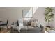 Cozy living room showcasing a neutral sofa with decorative pillows and modern decor at 2550 S Cutters Cir # 105, Castle Rock, CO 80108