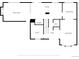 First-floor floor plan provides layout of kitchen, bath, laundry, office, and living areas at 7296 S Flower St, Littleton, CO 80128