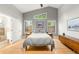 Spacious bedroom with vaulted ceilings and natural light at 840 S Gaylord St, Denver, CO 80209
