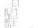 Detailed floor plan showcasing the layout of the home, including bedroom, bathroom, kitchen, garage, and living areas at 840 S Gaylord St, Denver, CO 80209
