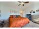 Bright bedroom with a king-size bed and southwestern decor at 4460 S Jebel Ln, Centennial, CO 80015