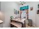 Charming breakfast nook with colorful decor and a window seat at 4460 S Jebel Ln, Centennial, CO 80015