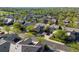 Aerial view of a beautiful neighborhood showcasing lush green trees and well-maintained homes at 20592 E Lake Ave, Centennial, CO 80016