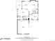 Detailed first floor plan highlighting the layout of kitchen, living room, garage, and deck at 20592 E Lake Ave, Centennial, CO 80016