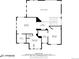 Detailed second floor plan showing bedroom and bathroom dimensions with walk-in closet at 20592 E Lake Ave, Centennial, CO 80016