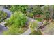 A bird's eye view of the home with mature trees and a well maintained yard at 3194 S Milwaukee St, Denver, CO 80210