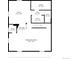 Floor plan of basement with recreation area, utility room, bath and hall at 3194 S Milwaukee St, Denver, CO 80210