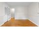 Clean, bright bedroom with hardwood floors and large closet at 3194 S Milwaukee St, Denver, CO 80210