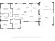 Floor plan of main floor features primary bedroom, living room, kitchen, garage and more at 3194 S Milwaukee St, Denver, CO 80210