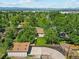 Stunning aerial view of the home, garage, and neighborhood at 4140 S Inca St, Englewood, CO 80110