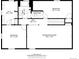 Detailed floor plan showcasing the layout of the home, including room dimensions at 4140 S Inca St, Englewood, CO 80110