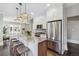 Stylish kitchen with granite counters, stainless appliances, and seating at the island at 1626 Albion St, Denver, CO 80220