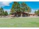 Charming single Gathering home with a spacious yard, driveway and beautiful mature trees at 3842 Estates Cir, Larkspur, CO 80118
