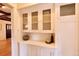Charming built-in hutch with glass-front cabinets and ample storage, blending style and functionality at 723 Steele St, Denver, CO 80206