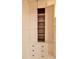 Open closet features shelves and drawers, providing plenty of storage space at 723 Steele St, Denver, CO 80206