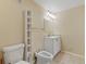 Bright bathroom featuring a clean vanity, bidet, and a tall shelving unit at 4009 Wonderland Hill Ave, Boulder, CO 80304