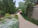 Scenic driveway framed by lush greenery and rocks, leading to the house at 4009 Wonderland Hill Ave, Boulder, CO 80304